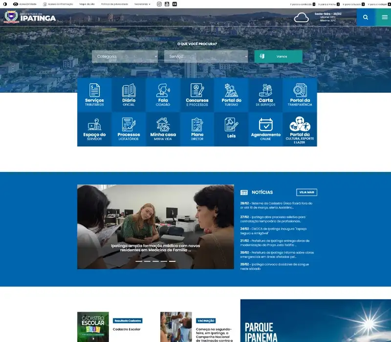 Prefeitura de Ipatinga - Portal Institucional