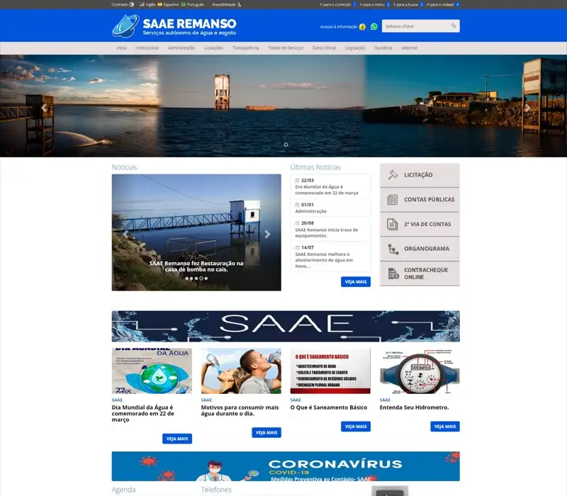 SAAE Remanso - Portal Institucional
