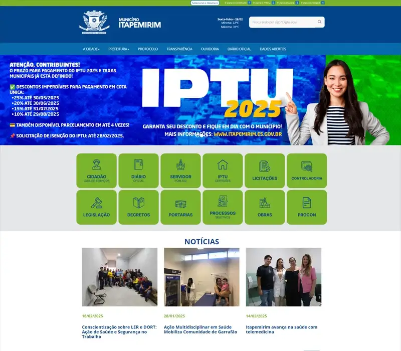 Prefeitura de Itapemirim - Portal Institucional